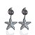 Brinco Bijuteria Ouro e Prata Estrela do Mar - Imagem 2