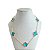 Colar Folheado Ouro 18k 5 Trevos Cristais - Imagem 4