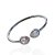 Bracelete Folheado Ouro 18k e Prata 925 Gota Cravejada - Imagem 3