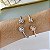 Bracelete Folheado Ouro 18k e Prata 925 Redondo Cravejado - Imagem 2