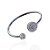 Bracelete Folheado Ouro 18k e Prata 925 Redondo Cravejado - Imagem 3