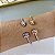 Bracelete Folheado Ouro 18k e Prata 925 Gota e Quadrado Cravejado - Imagem 2
