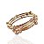 Bracelete Folheado Ouro 18k e Prata 925 Mola Strass Pérolas - Imagem 1