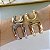 Bracelete Folheado Ouro 18k e Prata 925 Abaulado Vazado - Imagem 2