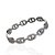 Bracelete Folheado Ouro 18k e Prata 925 Elos Lacre Cravejado - Imagem 3