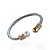 Bracelete Folheado Ouro 18k e Prata 925 Inspired Cravejado - Imagem 3