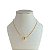 Colar Folheado Ouro 18k e Prata 925 Bolinha - Imagem 1