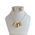 Conjunto Folheado Ouro 18k e Prata 925 Gotas Cravejadas - Imagem 1