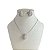 Conjunto Folheado Ouro 18k e Prata 925 Gota Cravejada - Imagem 2