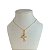 Colar Folheado Ouro 18k Bailarina Cravejada - Imagem 1