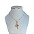 Colar Folheado Ouro 18k Bailarina Cravejada - Imagem 2