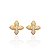 Brinco Folheado Ouro 18k e Prata 925 Flor Inspired Cravejada - Imagem 1
