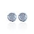 Brinco Folheado Ouro 18k e Prata 925 Redondo Cravejado - Imagem 2