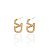 Brinco Folheado Ouro 18k e Prata 925 Inspired Cravejado - Imagem 1