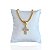 Pulseira Folheada Ouro 18k Malha Cruz - Imagem 1