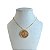 Colar Folheado Ouro 18k Espírito Santo Cravejado - Imagem 1