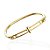 Bracelete Folheado Ouro 18k Passante Cruz - Imagem 1