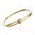 Bracelete Folheado Ouro 18k Passante Patinha Pet - Imagem 1