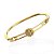 Bracelete Folheado Ouro 18k Passante São Bento - Imagem 2