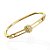 Bracelete Folheado Ouro 18k Passante São Bento - Imagem 1