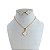 Conjunto Folheado Ouro 18k e Prata 925 Trevo Resinado - Imagem 2