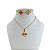 Conjunto Folheado Ouro 18k e Prata 925 Trevo Resinado - Imagem 3