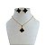 Conjunto Folheado Ouro 18k e Prata 925 Trevo Resinado - Imagem 1