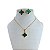 Conjunto Folheado Ouro 18k e Prata 925 Trevo Resinado - Imagem 4