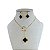 Conjunto Folheado Ouro 18k e Prata 925 Gravatinha Trevo Cristal - Imagem 1