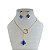 Conjunto Folheado Ouro 18k e Prata 925 Gravatinha Trevo Cristal - Imagem 7