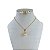 Conjunto Folheado Ouro 18k e Prata 925 Pérola - Imagem 1