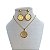Conjunto Folheado Ouro 18k e Prata 925 Pai Nosso Strass - Imagem 1