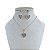 Conjunto Folheado Ouro 18k e Prata 925 Coração Strass - Imagem 2