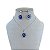 Conjunto Folheado Ouro 18k e Prata 925 Olho Grego Strass - Imagem 4