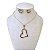 Conjunto Folheado Ouro 18k e Prata 925 Coração Vazado Strass - Imagem 3