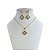 Conjunto Folheado Ouro 18k e Prata 925 Trevo Strass - Imagem 1
