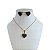 Conjunto Folheado Ouro 18k e Prata 925 Coração Strass - Imagem 2