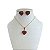 Conjunto Folheado Ouro 18k e Prata 925 Coração Strass - Imagem 7
