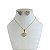 Conjunto Folheado Ouro 18k e Prata 925 Coração Strass - Imagem 4