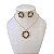 Conjunto Folheado Ouro 18k e Prata 925 Mandala Strass - Imagem 14