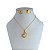 Conjunto Folheado Ouro 18k e Prata 925 Infantil Unicórnio - Imagem 1