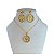 Conjunto Folheado Ouro 18k e Prata 925 Árvore da Vida Strass - Imagem 1
