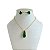 Conjunto Folheado Ouro 18k e Prata 925 Gota Cumprida Cristal - Imagem 7