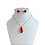 Conjunto Folheado Ouro 18k e Prata 925 Gota Cumprida Cristal - Imagem 5