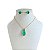 Conjunto Folheado Ouro 18k e Prata 925 Gota Cumprida Cristal - Imagem 4