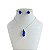 Conjunto Folheado Ouro 18k e Prata 925 Gota Cumprida Cristal - Imagem 14