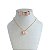 Conjunto Folheado Ouro 18k e Prata 925 Quadrado Cristal - Imagem 4