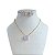 Conjunto Folheado Ouro 18k e Prata 925 Quadrado Cristal - Imagem 5