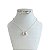 Conjunto Folheado Ouro 18k e Prata 925 Quadrado Cristal - Imagem 7