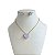 Conjunto Folheado Ouro 18k e Prata 925 Coração Cristal - Imagem 4